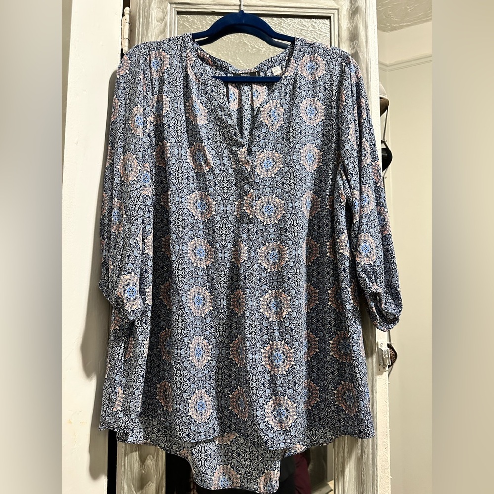 Tahari Long Sleeve Blouse